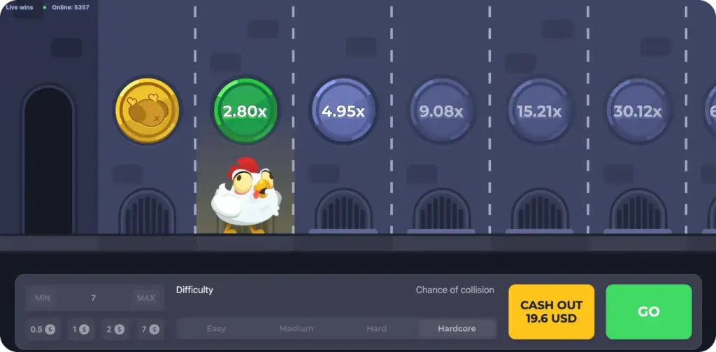 Chicken Road Minden funkció elérhető 